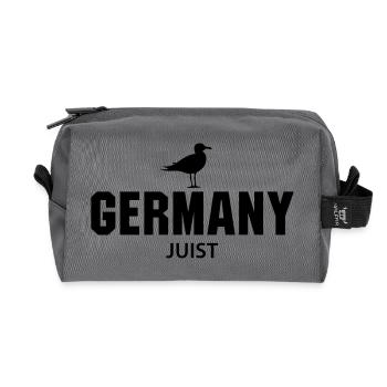 Juist GERMANY - Recycled Toiletry Zip Bag - anthracite - Front