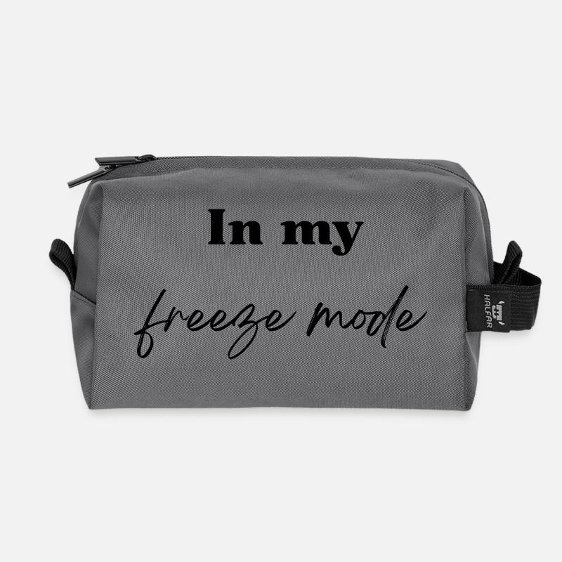 In meinem Freeze-Modus - Recycelte Kulturtasche - Anthrazit