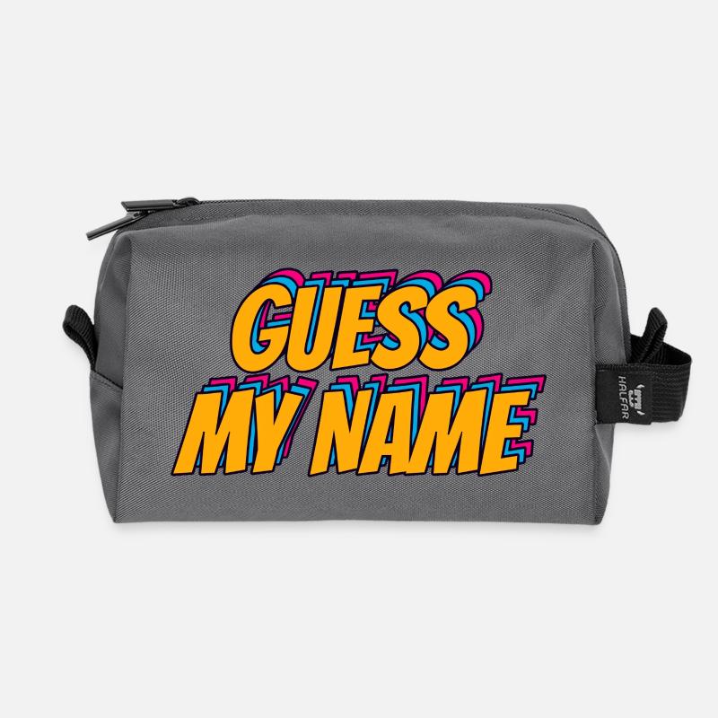 Guess mi Name - Recycelte Kulturtasche - Anthrazit