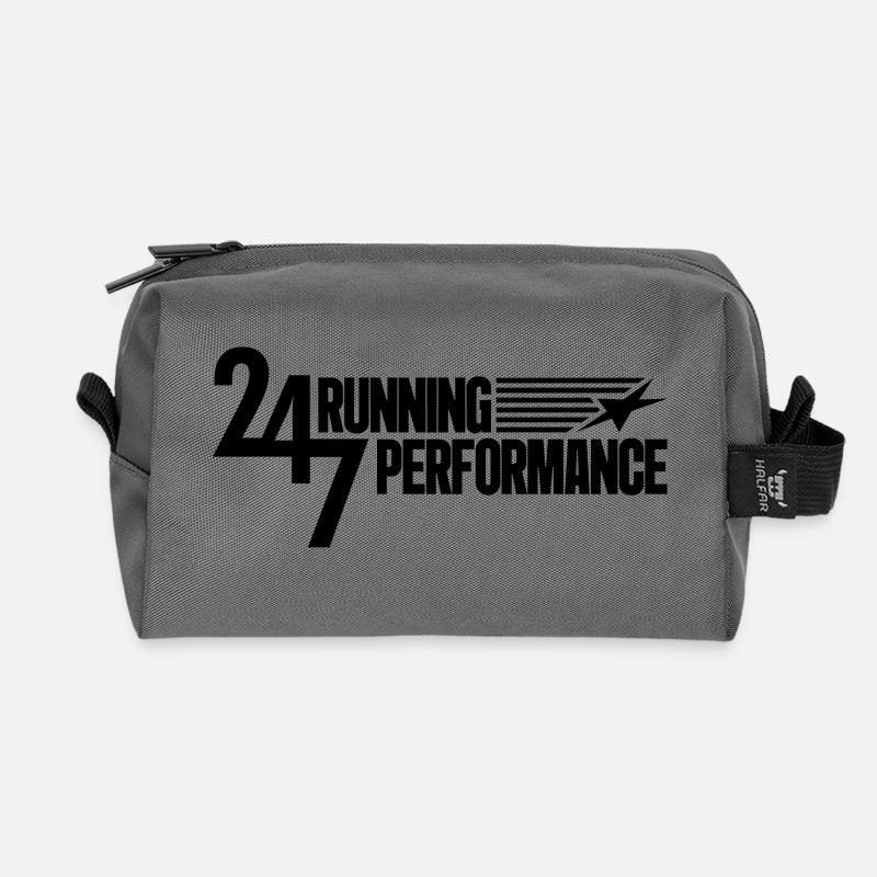 247 running performance - Recycelte Kulturtasche - Anthrazit