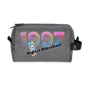 1997 – Früher Digitaler Alltag - Recycelte Kulturtasche - Anthrazit - Vorne