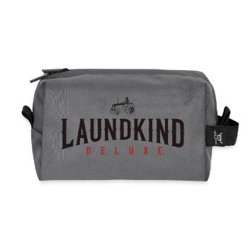 Laundkind - Recycled Toiletry Zip Bag - anthracite - Front