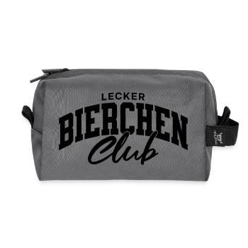 Lecker Bierchen Club - Recycelte Kulturtasche - Anthrazit - Vorne