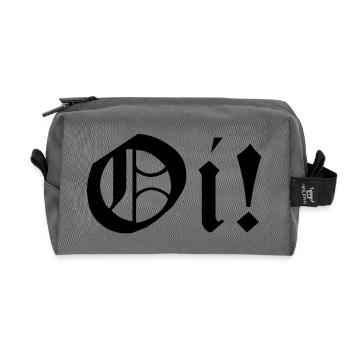 Working Class Skinhead Oi! Antiracist Bootboys My - Recycled Toiletry Zip Bag - anthracite - Front