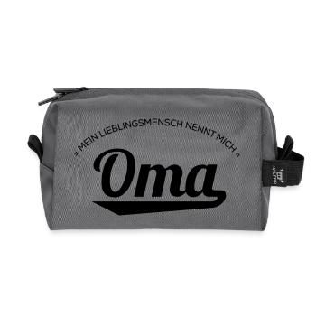 Oma - Recycelte Kulturtasche - Anthrazit - Vorne