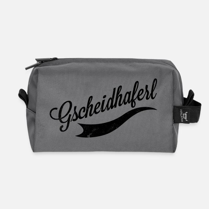 Gscheidhaferl - Recycelte Kulturtasche - Anthrazit