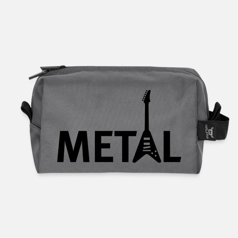 metallic - Recycelte Kulturtasche - Anthrazit