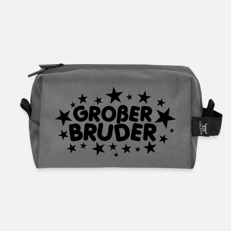 Großer Bruder - Recycelte Kulturtasche - Anthrazit