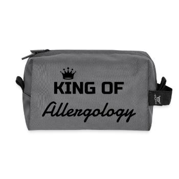 Allergist Allergy Allergie Allergologue Doctor - Recycled Toiletry Zip Bag - anthracite - Front