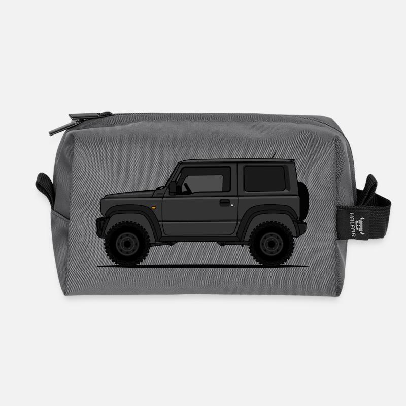 Jimny Schwarz - Recycelte Kulturtasche - Anthrazit