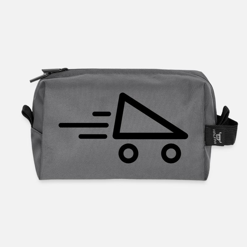 Eisschnelllauf Rollschuh - Recycelte Kulturtasche - Anthrazit