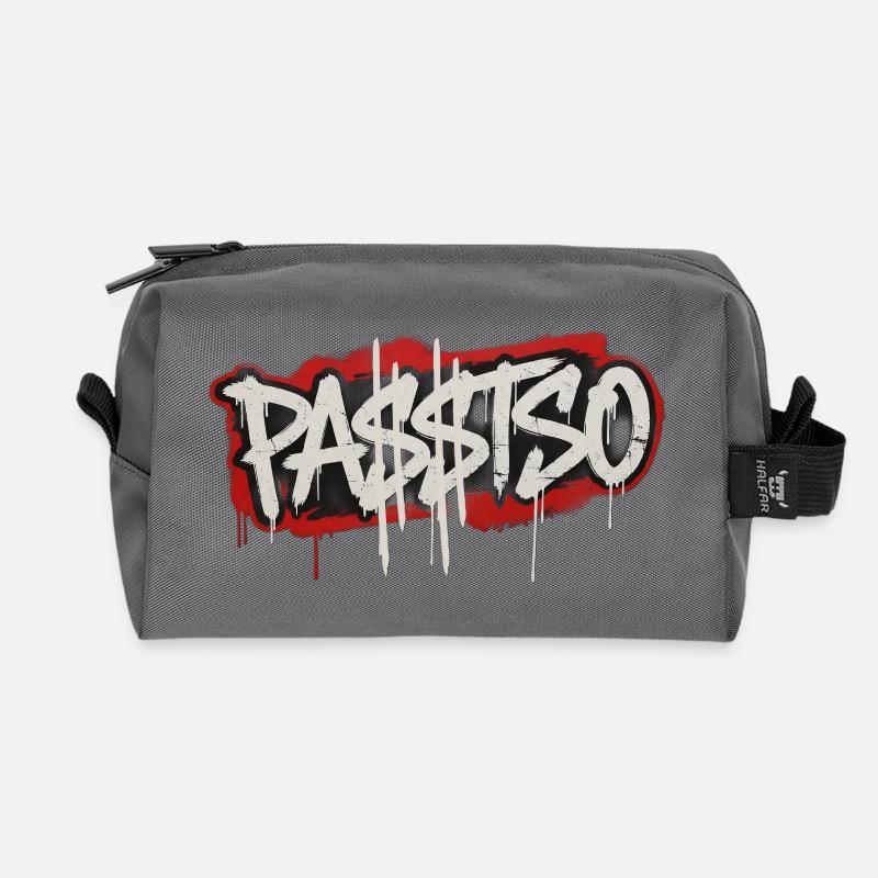 PA$$TSO - Recycelte Kulturtasche - Anthrazit