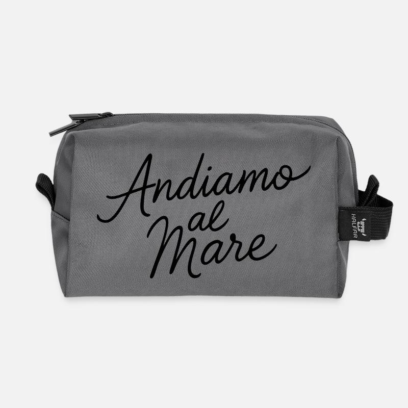 Andiamo al Mare - Recycelte Kulturtasche - Anthrazit