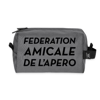 Fédération Amicale de l'Apéro - Recycelte Kulturtasche - Anthrazit - Vorne