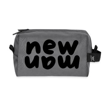 New Man - Trousse de toilette en tissu recyclé - anthracite - Devant