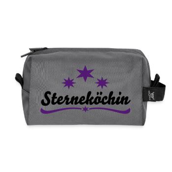 Kochen - Recycelte Kulturtasche - Anthrazit - Vorne