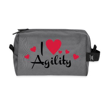 2541614 15923905 agility - Recycelte Kulturtasche - Anthrazit - Vorne