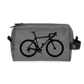 bike - Recycelte Kulturtasche - Anthrazit - Vorne
