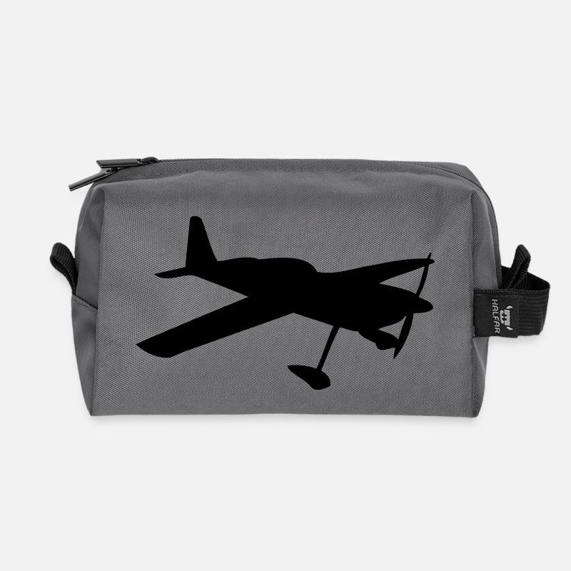 Privatflugzeug der leichten Luftfahrt - Recycelte Kulturtasche - Anthrazit