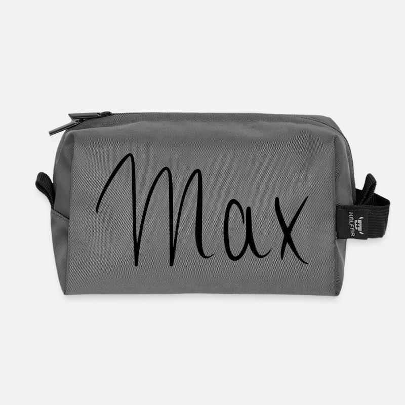 Max - Recycelte Kulturtasche - Anthrazit