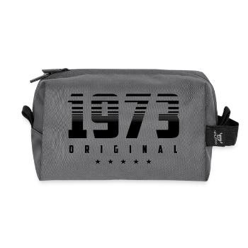 Né en 1973 l’original - Trousse de toilette en tissu recyclé - anthracite - Devant