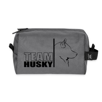 TEAM Husky Chien Chien Husky Sibérien Wilsigns - Trousse de toilette en tissu recyclé - anthracite - Devant