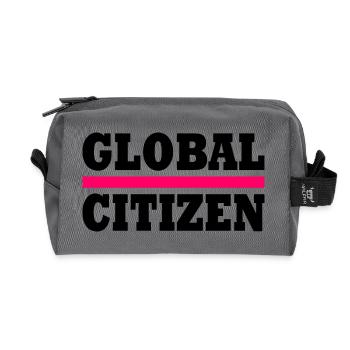 global citizen - Recycelte Kulturtasche - Anthrazit - Vorne