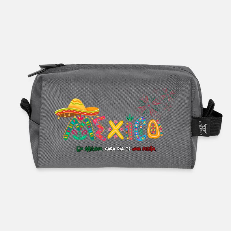 Mexiko-Stadt - Recycelte Kulturtasche - Anthrazit