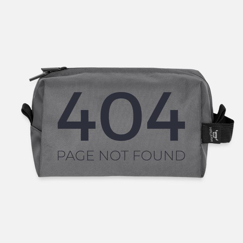 Fehler 404 - Recycelte Kulturtasche - Anthrazit