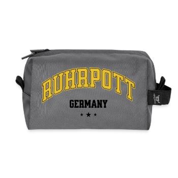 Ruhrpott Germany Schriftzug Ruhrgebiet Heimat - Recycelte Kulturtasche - Anthrazit - Vorne