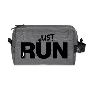JUST RUN, RUN NOW! RESOLUTION JOGGING FITNESS FIT - Recycled Toiletry Zip Bag - anthracite - Front