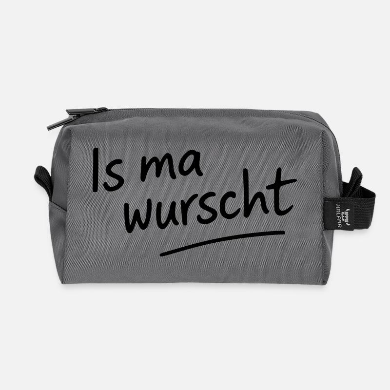 Is_ma_wurscht - Recycelte Kulturtasche - Anthrazit