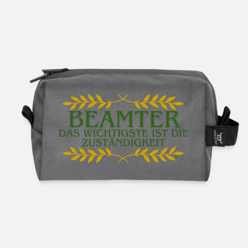 Beamter: Verantwortung zählt - Recycelte Kulturtasche - Anthrazit