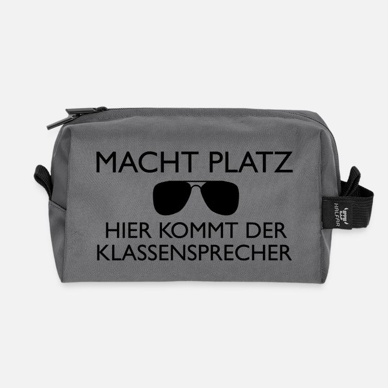 Klassensprecher - Macht Platz - Recycelte Kulturtasche - Anthrazit