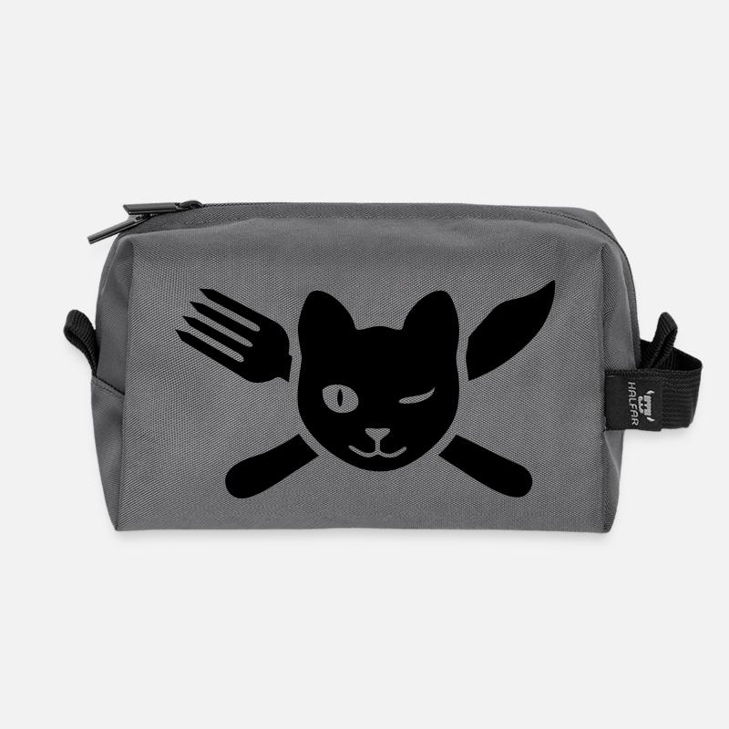 fm2_kuechenmieze - Recycled Toiletry Zip Bag - anthracite