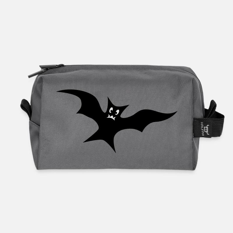 Fledermaus - Recycelte Kulturtasche - Anthrazit