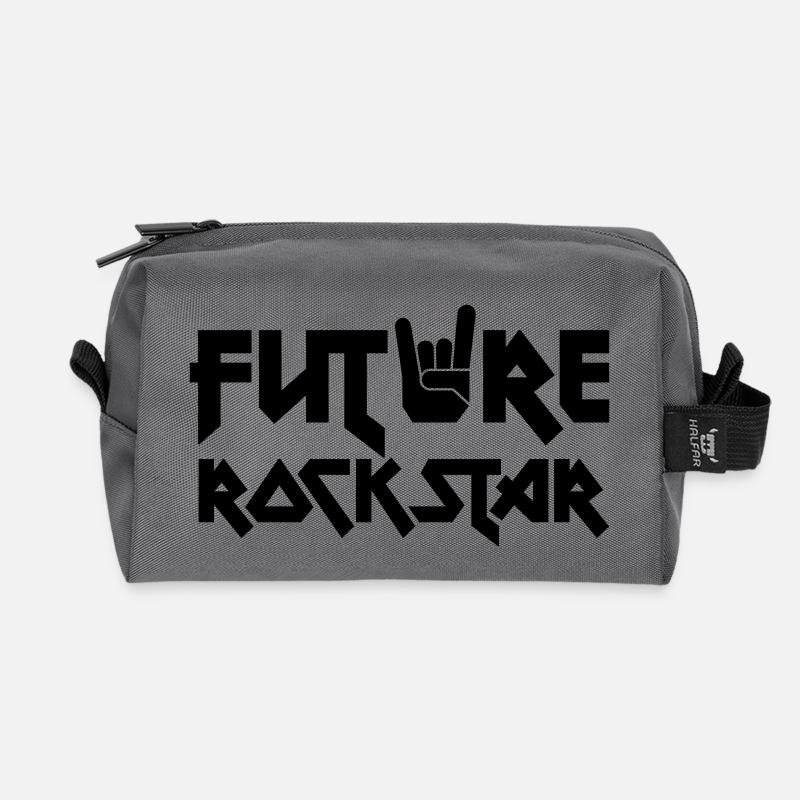future rock star - Recycelte Kulturtasche - Anthrazit