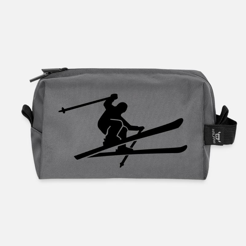 Ski - Recycelte Kulturtasche - Anthrazit