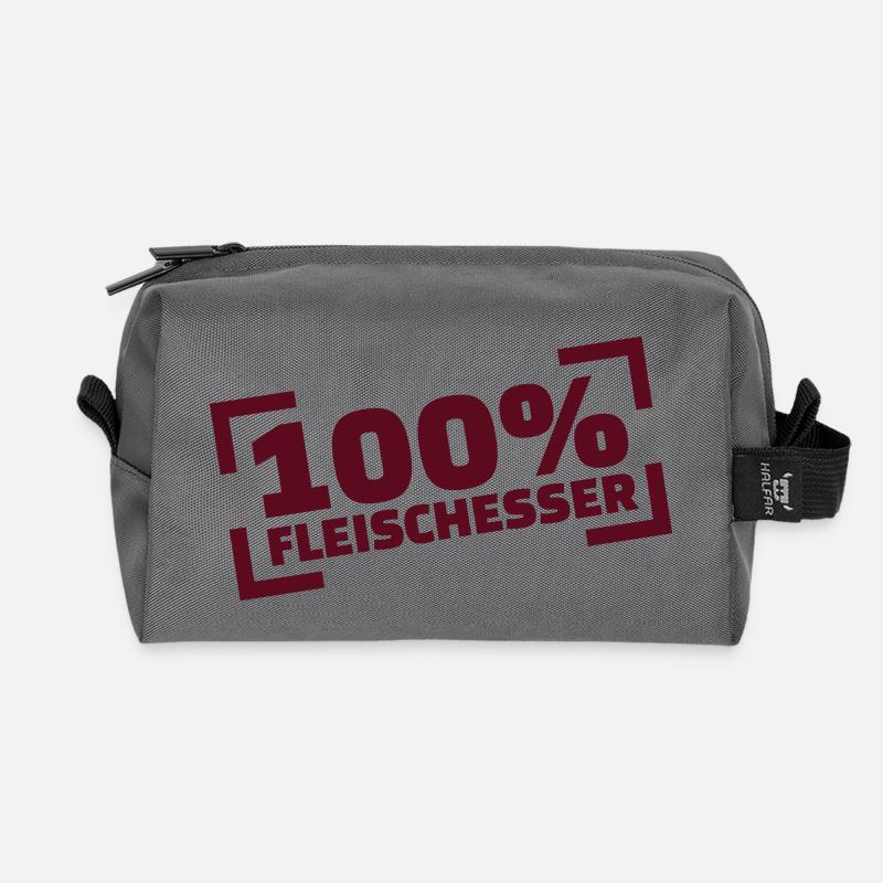 Fleisch - Recycelte Kulturtasche - Anthrazit