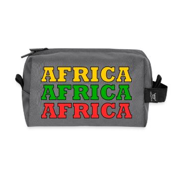Africa Africa Africa - Recycelte Kulturtasche - Anthrazit - Vorne