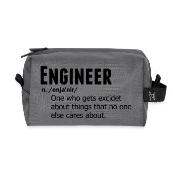 Engineer - Recycled Toiletry Zip Bag - anthracite - Front