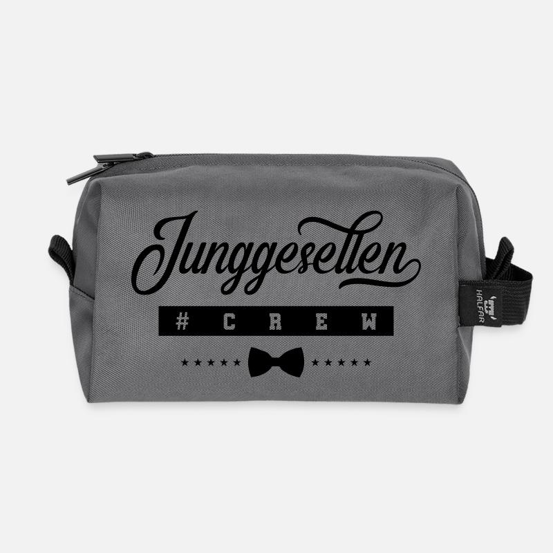 junggesellen crew - Recycelte Kulturtasche - Anthrazit