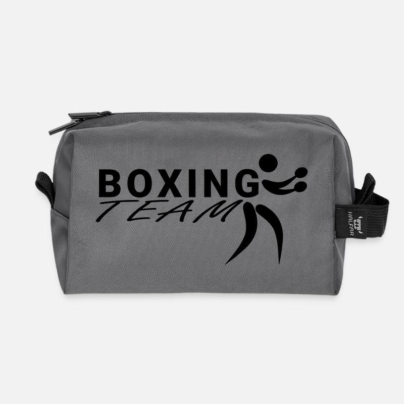 Boxing Team - Recycelte Kulturtasche - Anthrazit