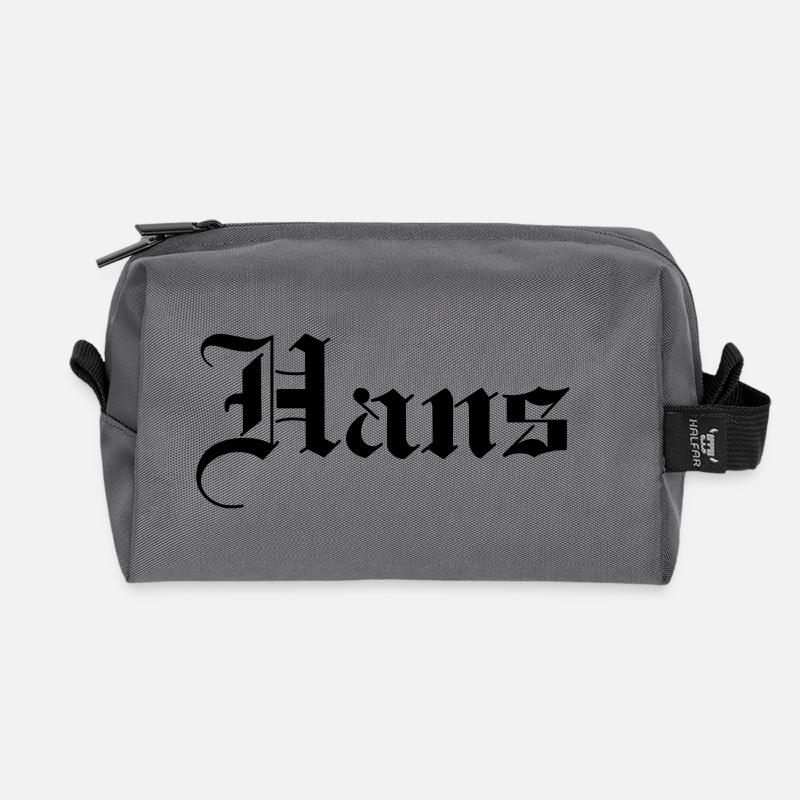 Hans - Recycelte Kulturtasche - Anthrazit