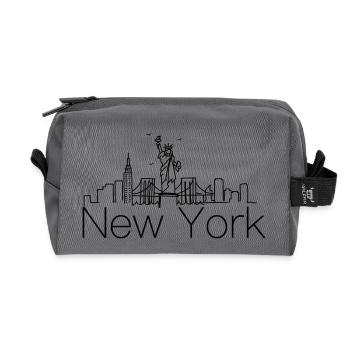 New York Skyline - Recycelte Kulturtasche - Anthrazit - Vorne