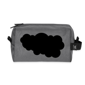 cloud - Recycled Toiletry Zip Bag - anthracite - Front