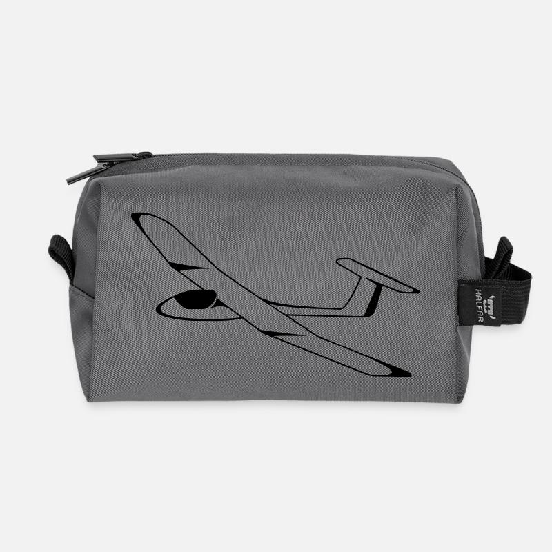 segelflugzeug - Recycelte Kulturtasche - Anthrazit