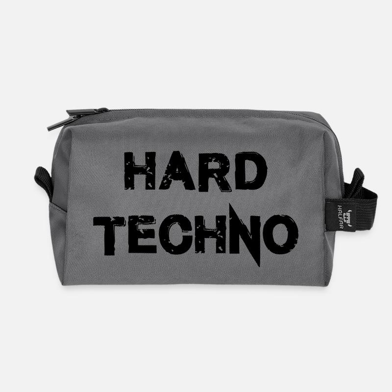 Hard Techno - Recycelte Kulturtasche - Anthrazit