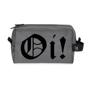 1 colors - Skinhead My Way of Life Skinheads - Recycled Toiletry Zip Bag - anthracite - Front