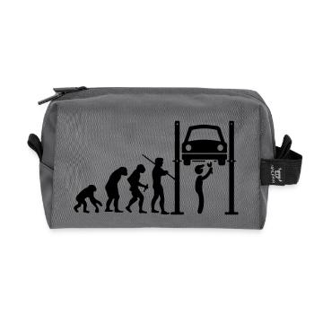 Mechaniker Evolution - Recycelte Kulturtasche - Anthrazit - Vorne